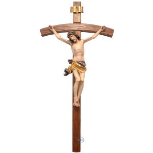 Crucifix - Christ's body with curved carved cross