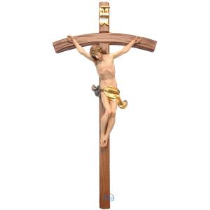 Crucifix - Christ's body with curved carved cross