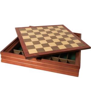 Wooden box for chess set