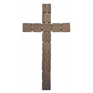 croce di apostolo con anelli di ottone - piatto