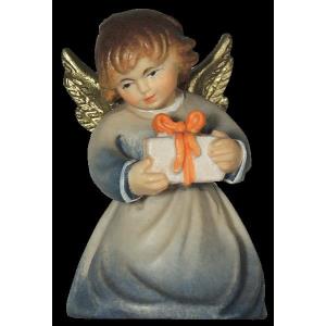 Kneeling Christmas angel with gift