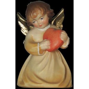 Christmas angel kneeling with heart