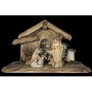 Leonie crib - 5 wood figures + crib