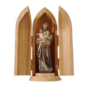 St. Joseph with Child in niche