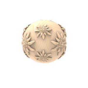 Pinewood ball edelweiss
