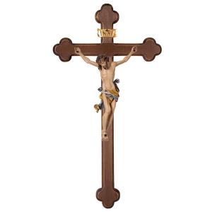 Corpus Leonardo-cross baroque dark stained