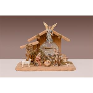 IN Set 8 figurines + stable Holy Night