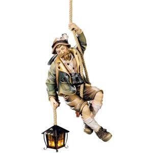 Rappeler with lantern