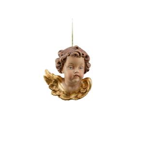 Cherub left with gold cordel