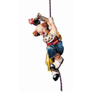 Clown rappeling