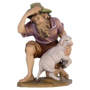 Kneeling Shepherd with Sheep