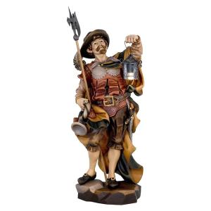 Guardiano notturno con lanterna di legno