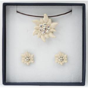 Set of jewels EDELWEISS with necklace and earrings