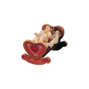 Infant Jesus with cradle - 2 pieces