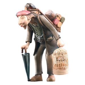 Grocer with bird-cage