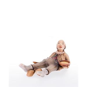 Begger with soup bowl