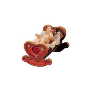 Infant Jesus with cradle - 2 pieces