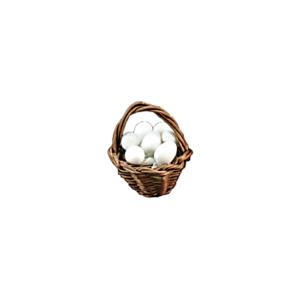 Basket with eggs