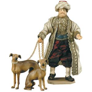 Diener mit Windhunde