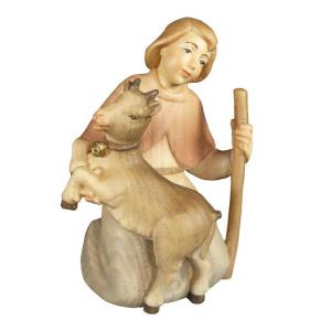 Shepherd boy with goat