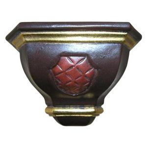 Wall console for wooden sculptures