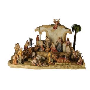 Stilkrippe orientalisch mit 24 Figuren