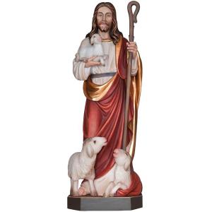 Jesus der Gute Hirte Holz-Statue