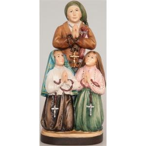 Three Shepherds of Fatima wooden statue