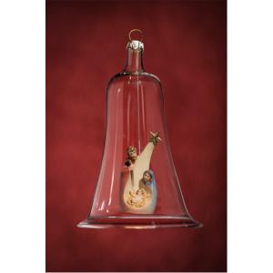 Glass bell  with Holy Family