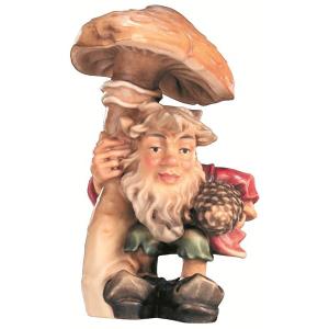 gnome with pinecone