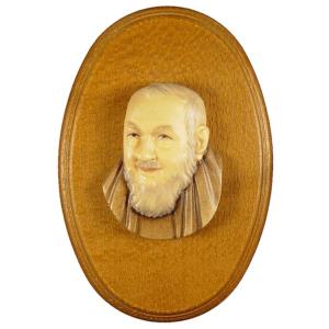 Padre Pio Wand auf Brett