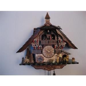 Cuckoo clock with music and dancing couple