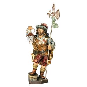 Guardiano notturno con lanterna