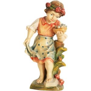Bambina con uccelli