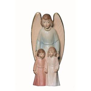 Blue Guardian angel with boy and girl