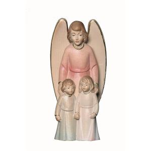 Pink Guardian angel with boy and girl