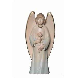 Blue guardian angel with rose