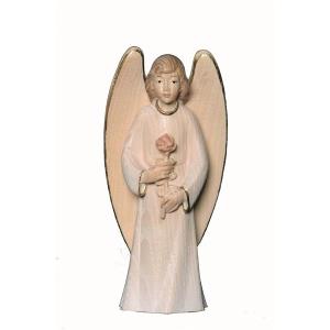 White guardian angel with rose