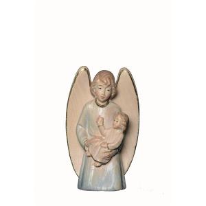 Blue guardian angel with child