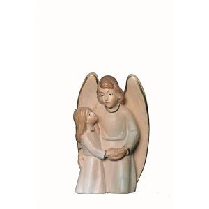 Blue guardian angel with girl