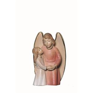 Red guardian angel with girl