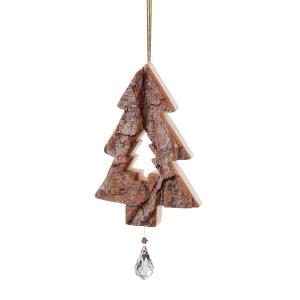 Albero con corteccia e Swarovski 