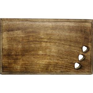 Tagliere in legno con intaglio