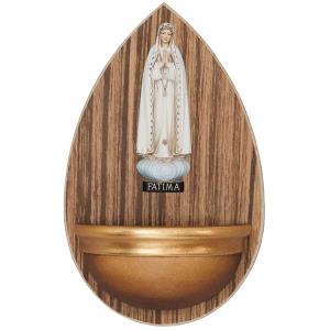 Weihwasserbecken aus Holz mit Fatima Madonna