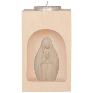 Candle holder with Mary praying modern