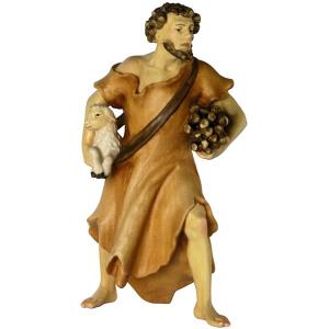 Hirte mit Holz und Lamm