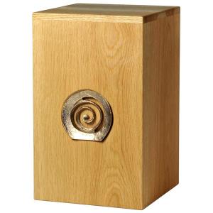 Urn "Infinity" - oak wood - 11,22 x 6,88 x 6,88 inch