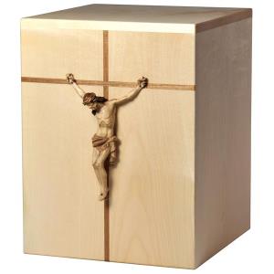 Urne "Christus" - Ahornholz - 28,5 x 22 x 22 cm