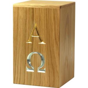 Urna "dall'inizio alla fine" - legno di rovere- 28,5 x 17,5 x 17,5 cm