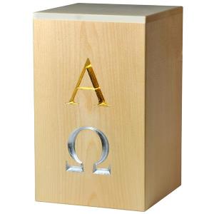 Urna "dall'inizio alla fine" - legno di acero - 28,5 x 17,5 x 17,5 cm